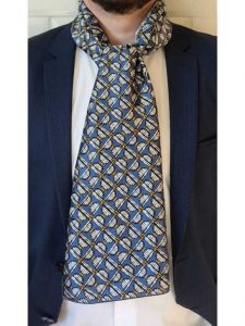 Foulard écharpe en soie pour homme made in France
